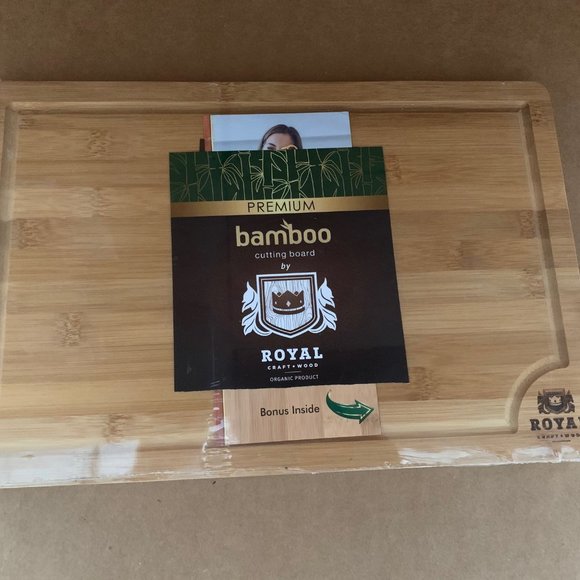 Bamboo Cutting Board | Kitchen Chopping Board | Heavy Duty Serving Tray 15"x 10" - Picture 2 of 8